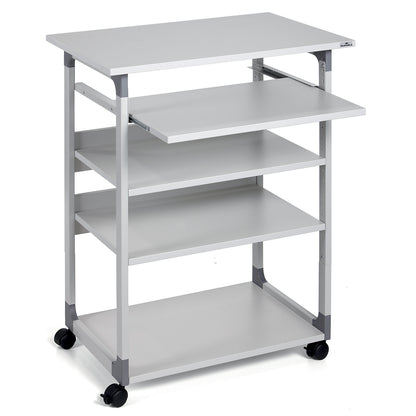 Computer trolley, standing version, light grey.