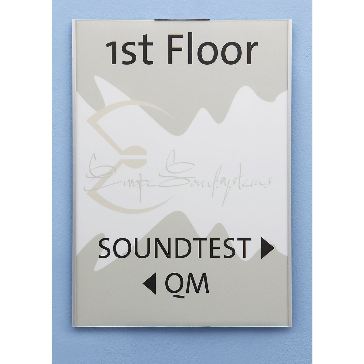 Info sign, pack of 2, HxWxD 420 x 300 x 5 mm, A3.