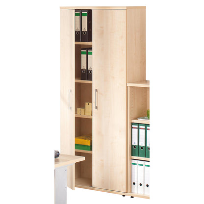 PETRA - Filing cupboard, HxWxD 1851 x 800 x 362 mm, maple finish.
