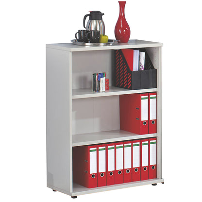 PETRA - Shelf unit, HxWxD 1115 x 800 x 362 mm, light grey.