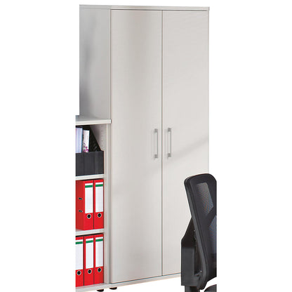 PETRA - Filing cupboard, HxWxD 1851 x 800 x 362 mm, light grey.