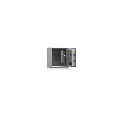 Key safe, security level A and Euro standard S1, light grey, HxWxD 350 x 350 x 200 mm, for up to 50 hooks.