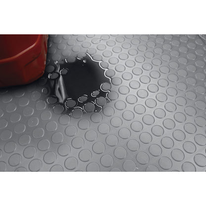 COBAdot natural rubber matting with nitrile component, per m, width 1200 mm, matt thickness 4.5 mm, grey.