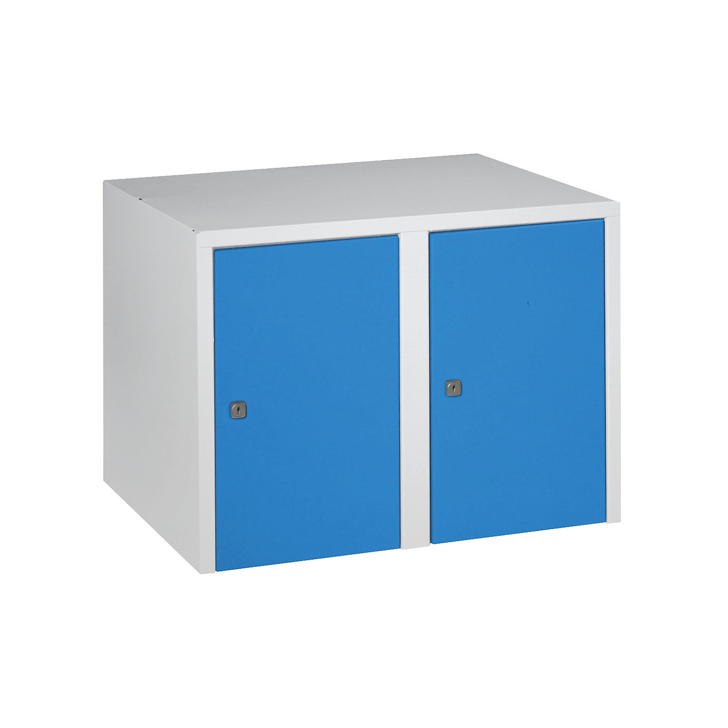 Munich add-on cupboard, 2 compartments, light blue, width 600 mm.