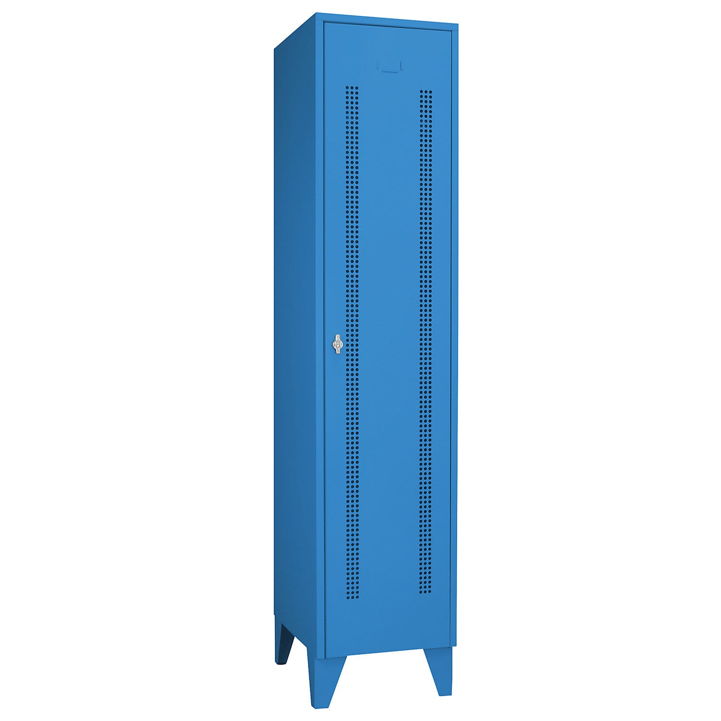 Berlin 1 clothes locker, 1 compartment, light blue, width 400 mm.