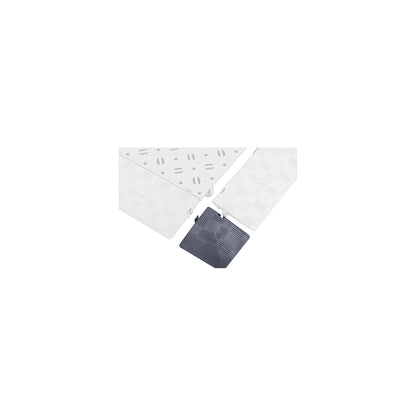 Corner elements, pack of 4, LxWxH 120 x 120 x 25 mm, basalt grey.