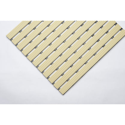 PVC profile matting, per metre, walking surface made of hard PVC, non-slip, width 600 mm, beige.
