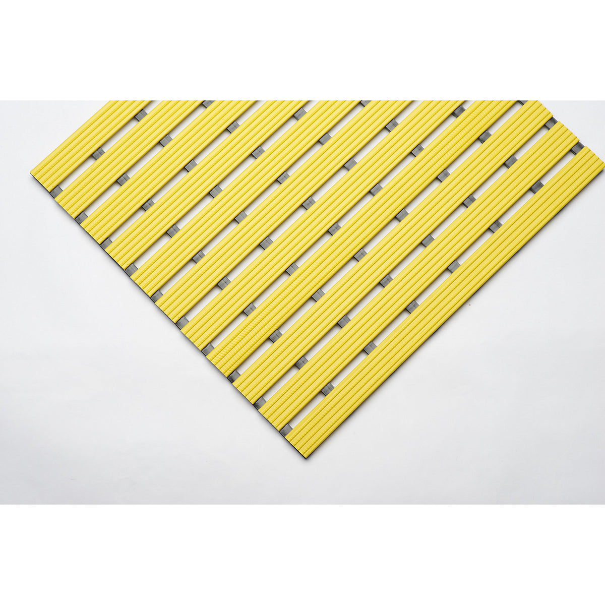 PVC profile matting, per metre, walking surface made of hard PVC, non-slip, width 600 mm, yellow.