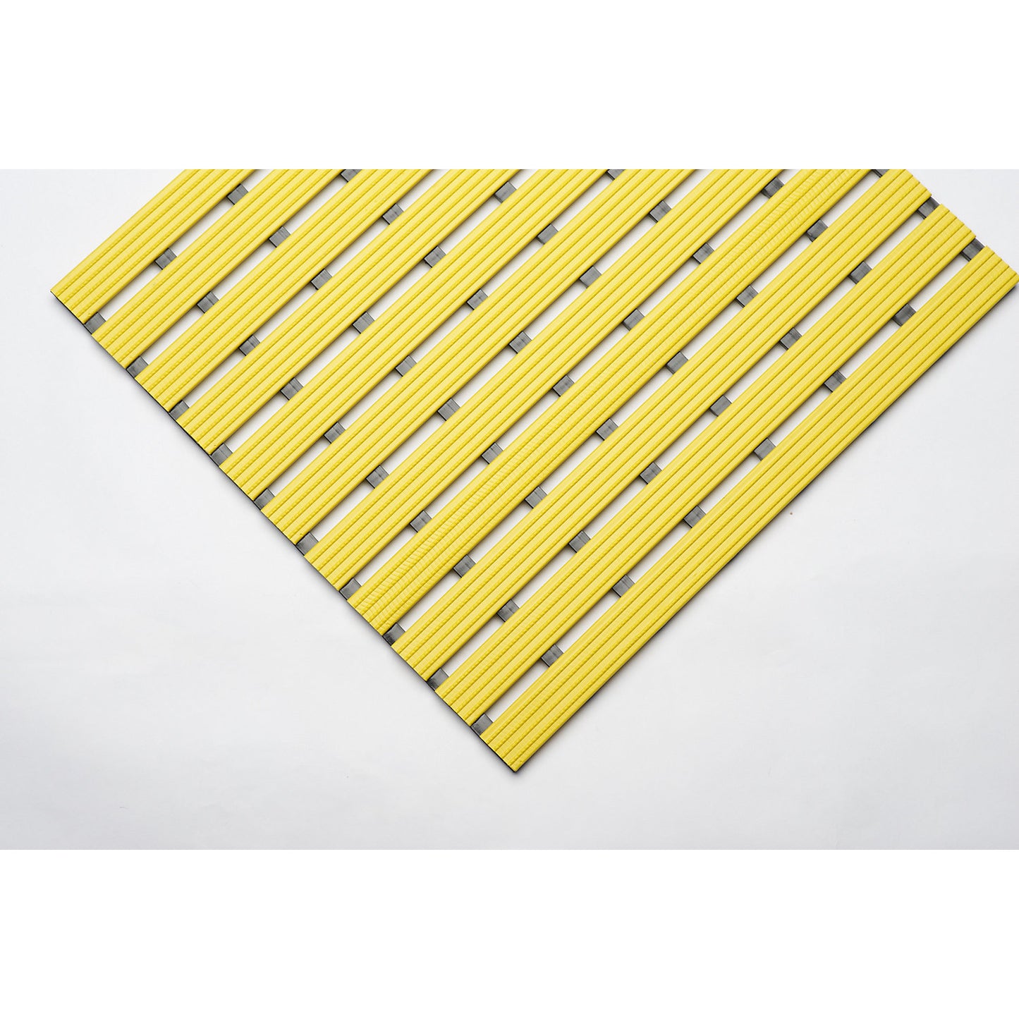 PVC profile matting, per metre, walking surface made of hard PVC, non-slip, width 800 mm, yellow.