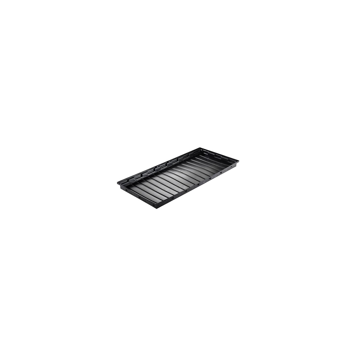 PE small container shelf sump tray, 40 l sump capacity, without grate.