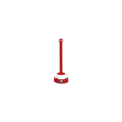 Hi-Vis chain post, for indoor and outdoor use, red / white.