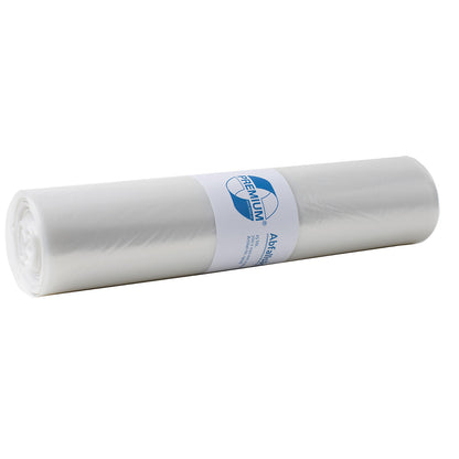 Waste sacks, LDPE, 120 l, 37 µm, WxL 700 x 1100 mm, pack of 250, transparent.