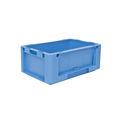 Euro size stacking containers, external LxWxH 300 x 200 x 120 mm, blue, pack of 12.