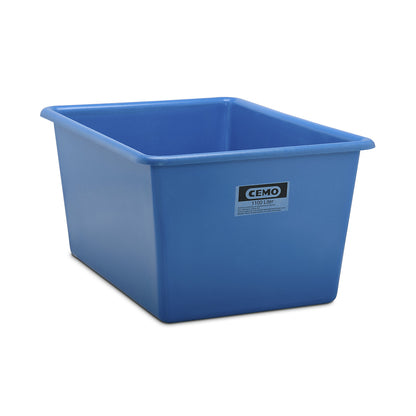 Large GRP container, capacity 1100 l, LxWxH 1620 x 1190 x 800 mm, blue.