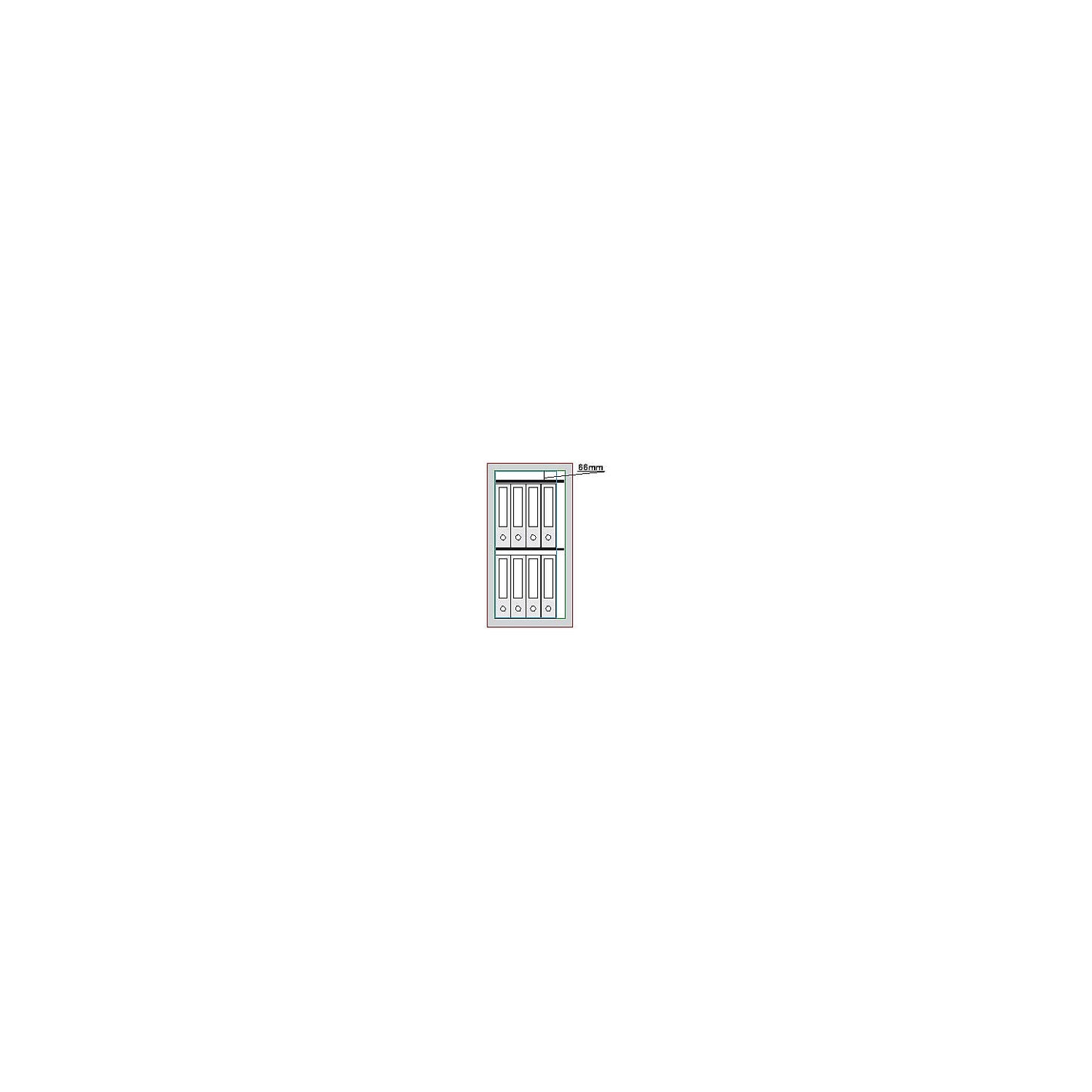 Built-in furniture safe, VDMA B, S2, HxWxD 805 x 425 x 380 mm.